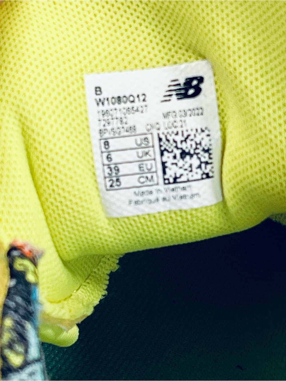 New Balance Fresh Foam X Yellow Multi Color #W1080Q12 Women’s Size :8 Sneakers - Picture 14 of 15